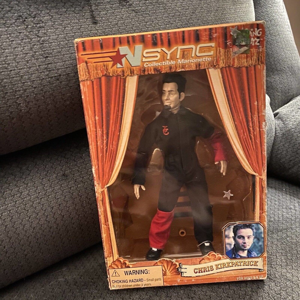 NSYNC Living Toyz Chris Kirkpatrick Collectible Marionette 10” Figure Unopened